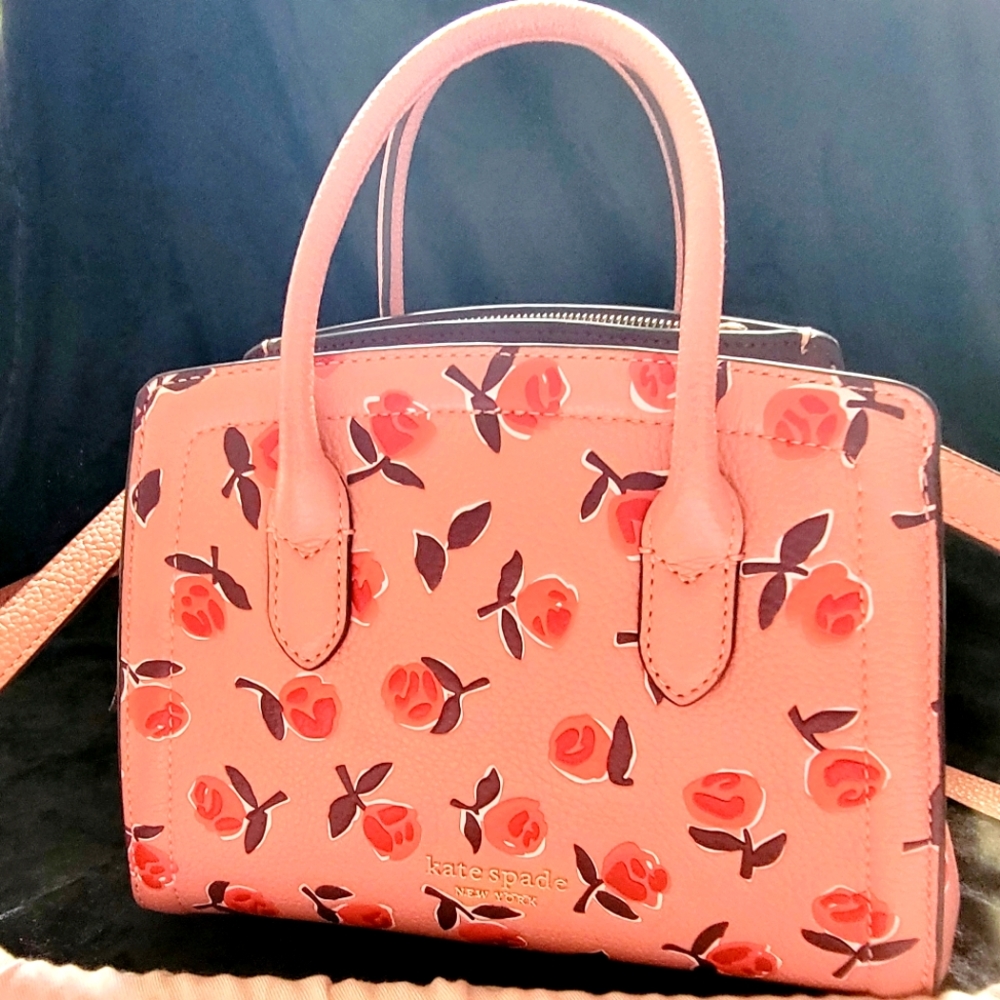 Kate Spade link mini tote, pink multi